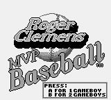 Roger Clemens MVP Baseball Title Screen
